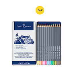 Goldfaber Aqua Boya Kalemi 12li Pastel Metal Kutu